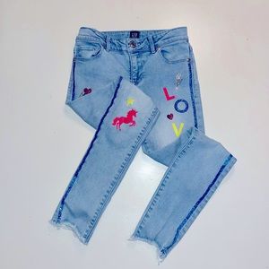 Embellished GAP kids jeans size 8